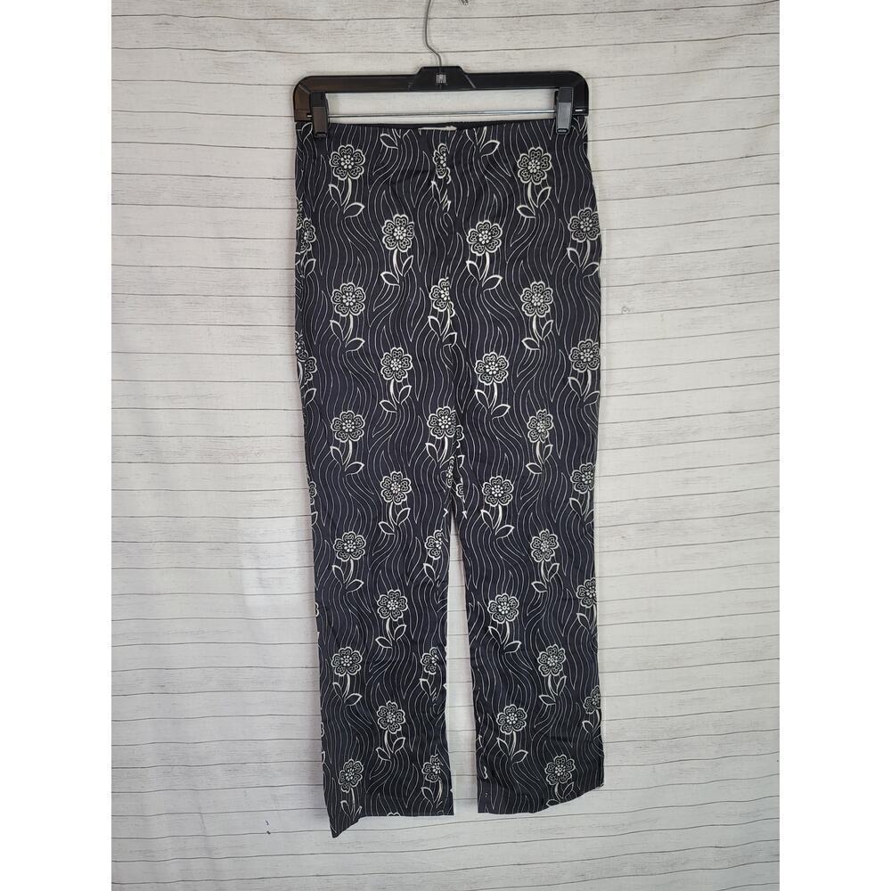 TUCKERNUCK PRINTED ANKLE TROUSER PANTS, SZ MEDIUM